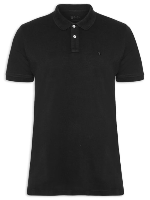 Polo Masculina Piquet Básica Rio - Preto Polo Masculina Piquet Básica Rio - Preto