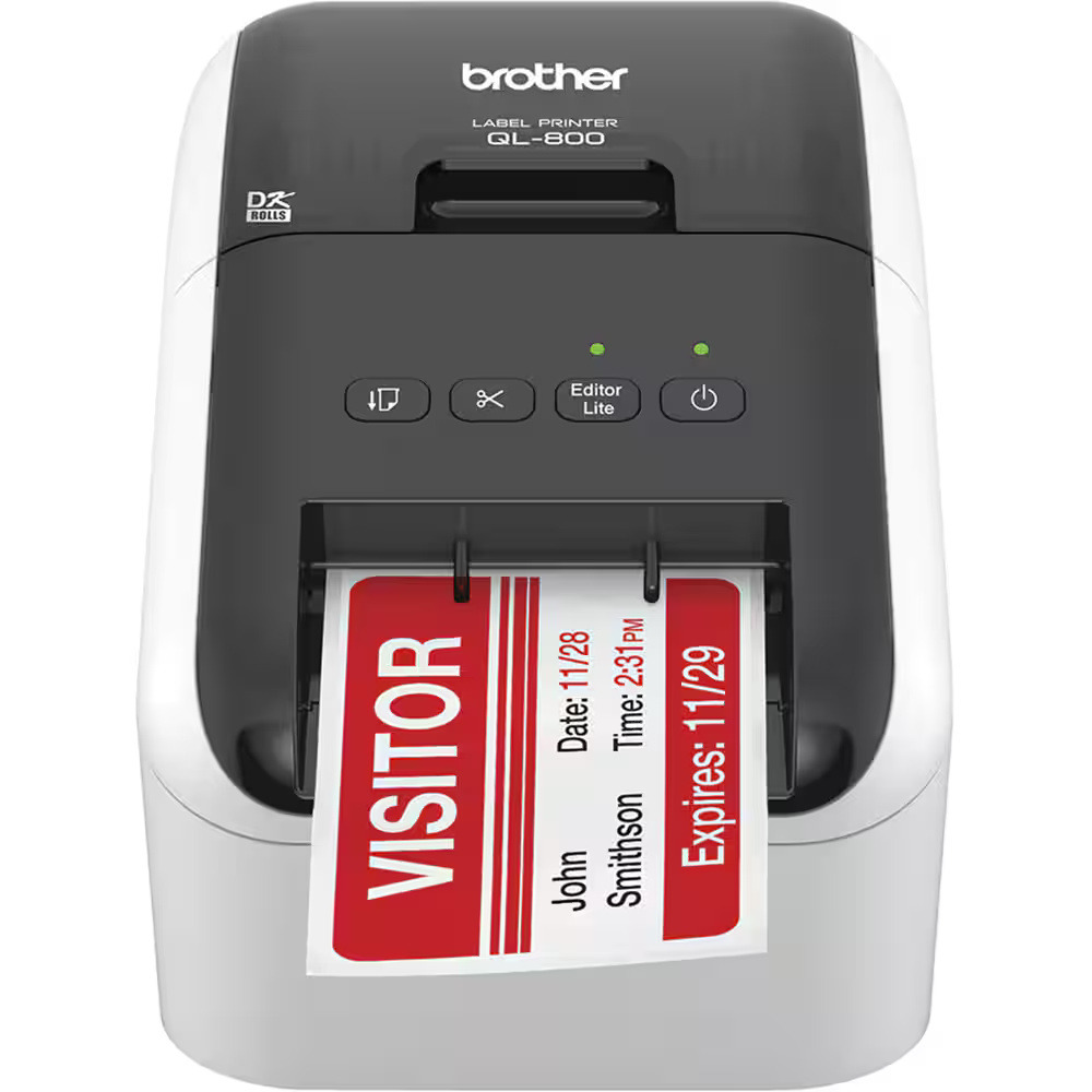 Impressora de Etiquetas Brother QL-800 USB Térmica Preto/Vermelho Impressora de Etiquetas Brother QL-800 USB Térmica Preto/Vermelho