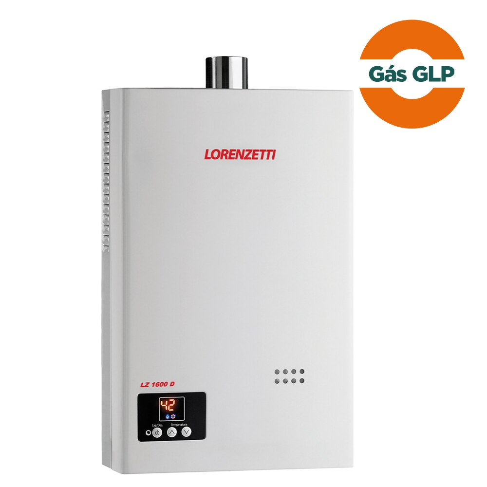 Aquecedor de Água Gás GLP Lorenzetti LZ1600DE-I GLP, 15 Litros, Exaustão Forçada Aquecedor de Água Gás GLP Lorenzetti LZ1600DE-I GLP, 15 Litros, Exaustão Forçada