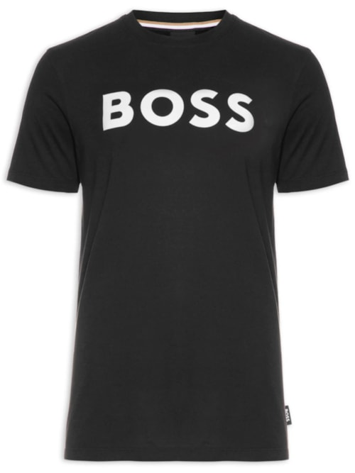 Camiseta Masculina Manga Curta Estampada Tiburt - Preto Camiseta Masculina Manga Curta Estampada Tiburt - Preto