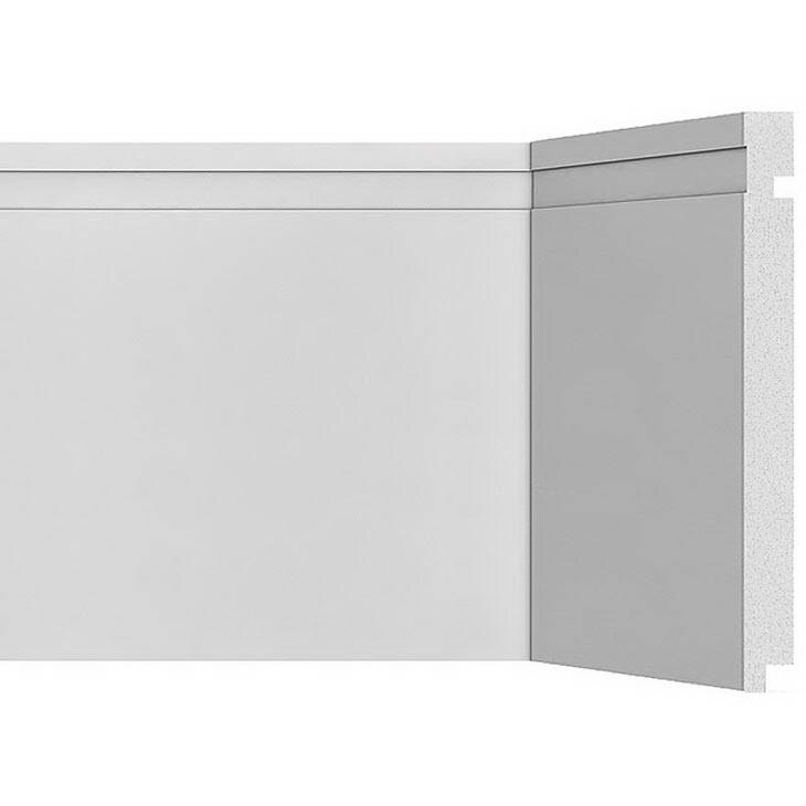 Rodapé de Poliestireno Santa Luzia 505 Branco, 20 x 240 cm