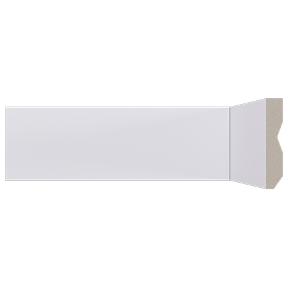 Rodapé de Poliestireno Santa Luzia 21657 Branco, 7 x 240 x 1,3 cm