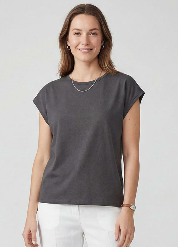Blusa Feminina - Cinza Blusa Feminina - Cinza