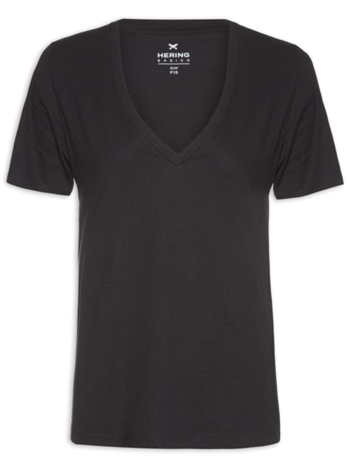 Blusa Manga Curta - Preto Blusa Manga Curta - Preto
