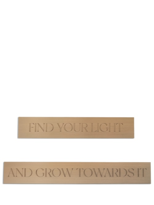 Placa Find Your Light - Dourado Placa Find Your Light - Dourado