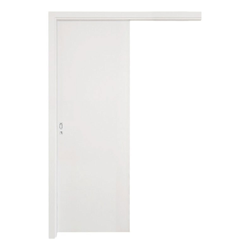 Kit Porta de Correr Interna Pinhal 10 a 15 cm, Branco Acabado, 213 x 80 cm Kit Porta de Correr Interna Pinhal 10 a 15 cm, Branco Acabado, 213 x 80 cm