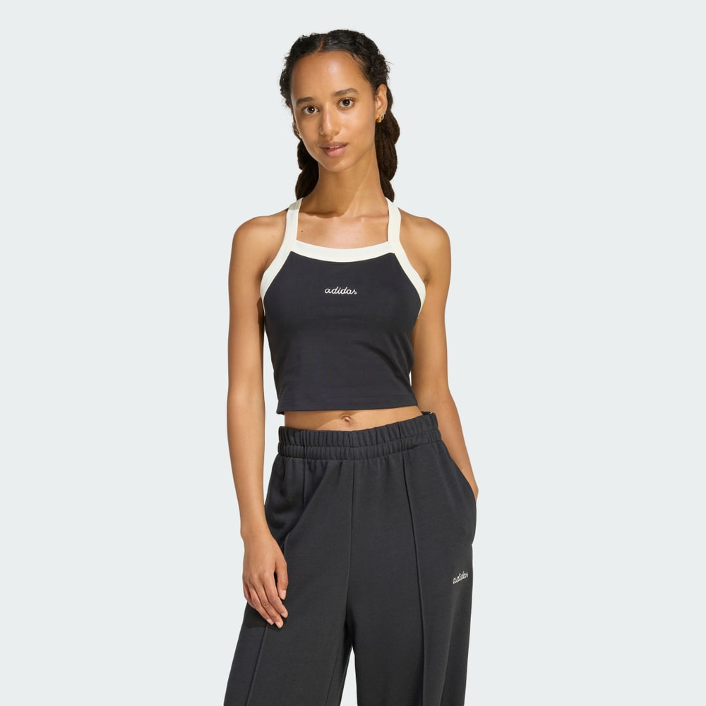 Camiseta Regata Seasonal Essentials Colorpop com Estampa Bordada Mulher adidas