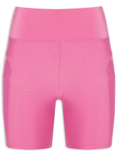 Short Feminino Liso Action - Rosa