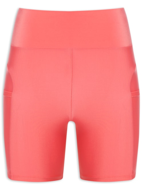 Short Feminino Liso Action - Laranja
