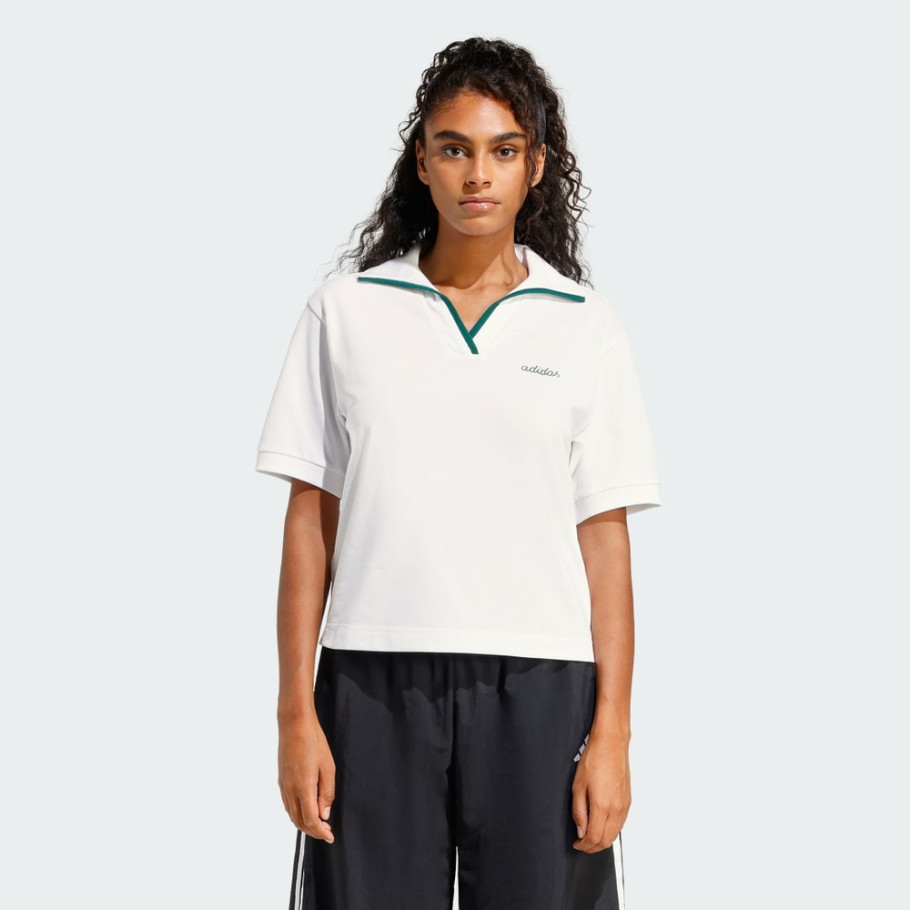 Polo Seasonal Essentials Colorpop com Estampa Bordada Mulher adidas Polo Seasonal Essentials Colorpop com Estampa Bordada Mulher adidas