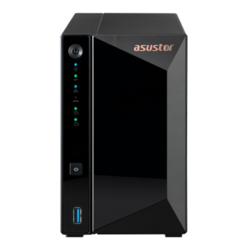 Storage NAS Asustor AS3302T V2 2 Baias Realtek RTD1619B 2GB DDR4 S/HDD