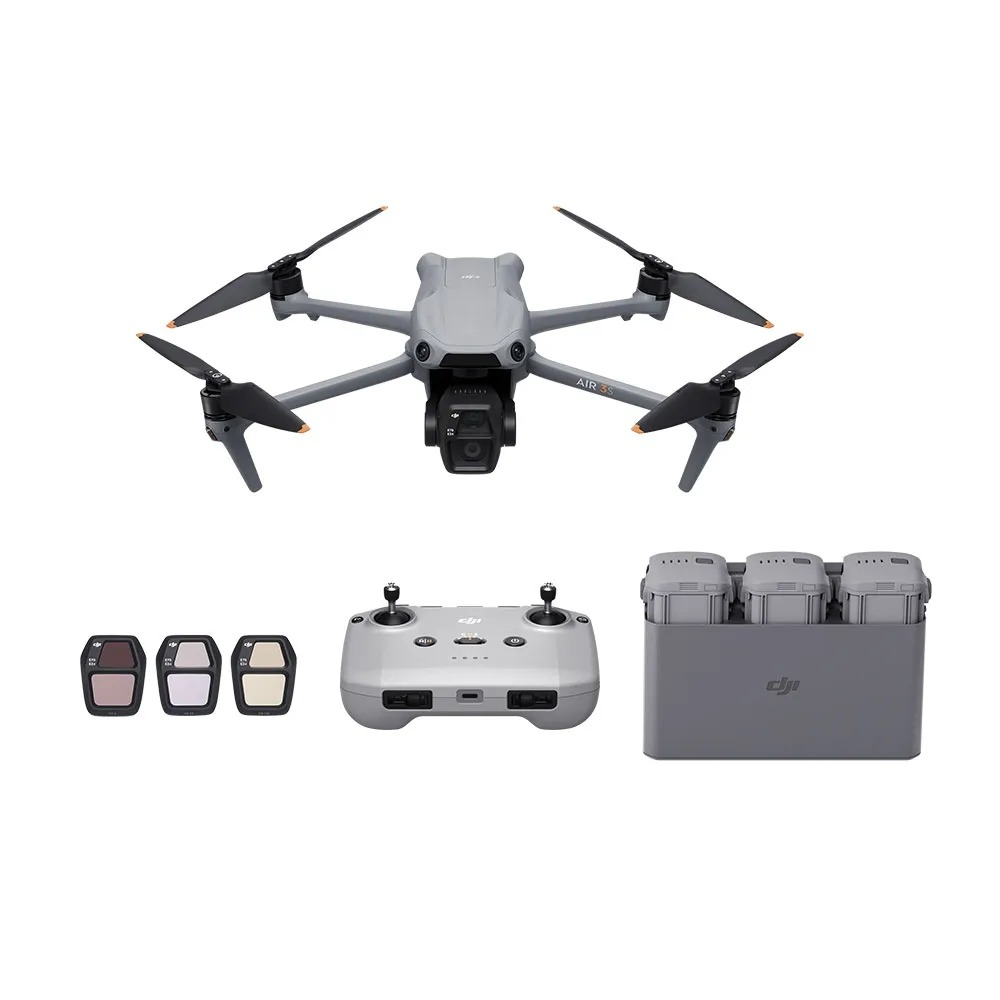Drone DJI Air 3S Fly More Combo Sem tela - DJI055 Drone DJI Air 3S Fly More Combo Sem tela - DJI055