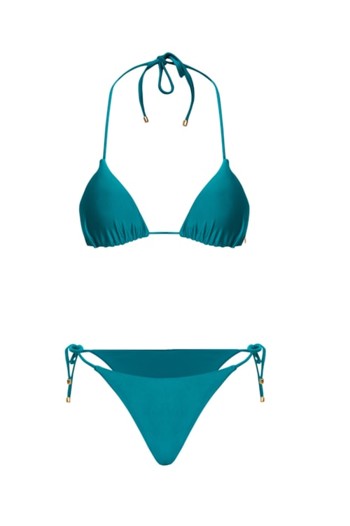 Calcinha biquíni String Sophie Ostra - Verde