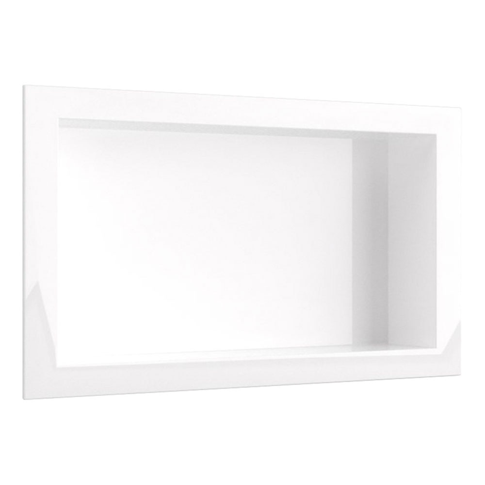 Nicho de Embutir São João, Marmorite Branco, 50 cm