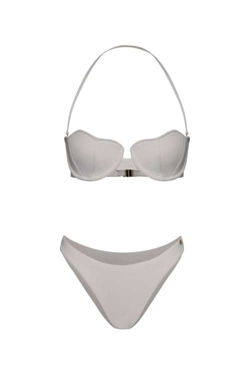 Calcinha biquíni Asa Delta Conchas - Off White
