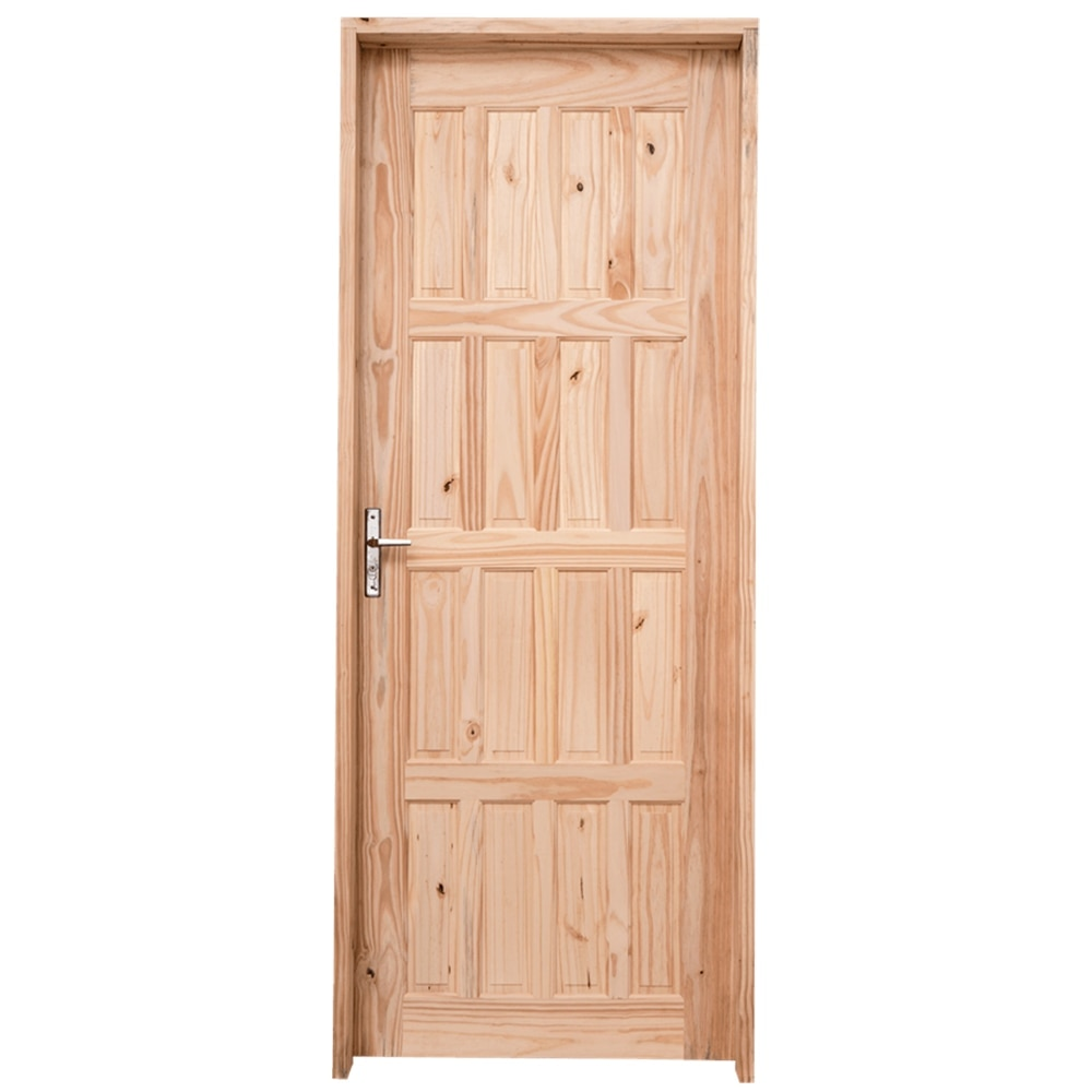 Kit Porta de Madeira Pinus Grantok M09 Externa, Abertura à Esquerda 213x86 cm Kit Porta de Madeira Pinus Grantok M09 Externa, Abertura à Esquerda 213x86 cm