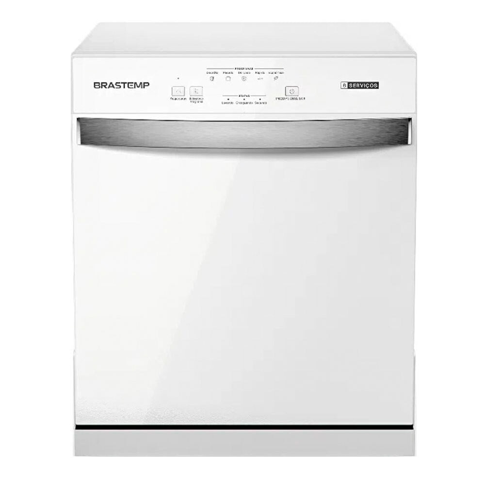 Lava-Louças Brastemp 8 Serviços com Função Acquaspray BLF08BB, Branca, 110 Volts Lava-Louças Brastemp 8 Serviços com Função Acquaspray BLF08BB, Branca, 110 Volts