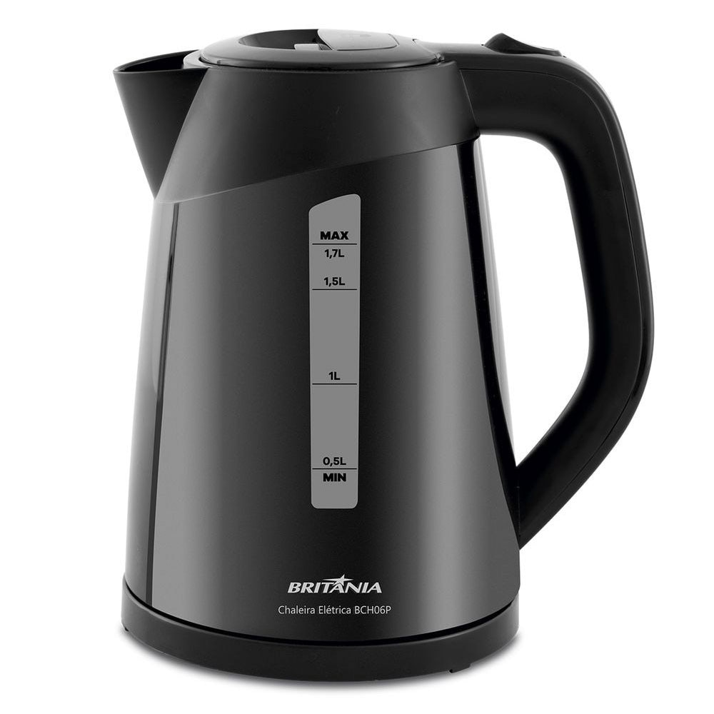 Chaleira Elétrica Britânia BCH06 1,7 Litros, Preto 220 Volts