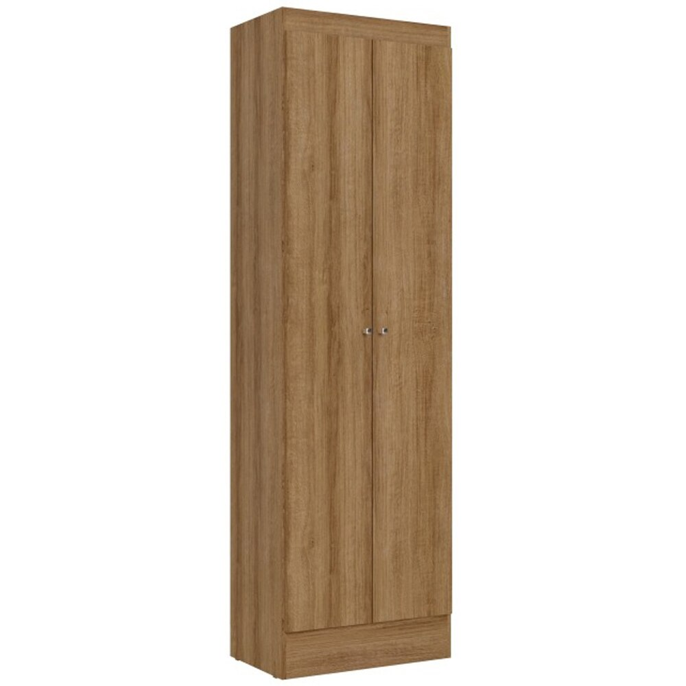 Sapateira e Armário Multiuso 2 Portas THB Space Almendra, 55 cm