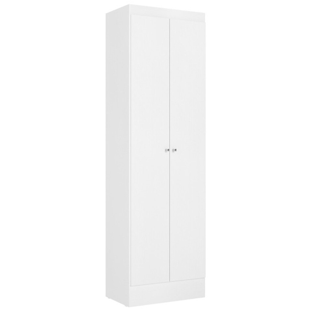Sapateira e Armário Multiuso 2 Portas THB Space Branco, 55 cm