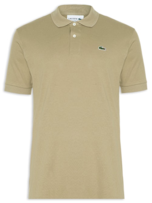 Polo Masculina Original Classic Fit L.12.12 Em Piquet De Algodão - Bege Polo Masculina Original Classic Fit L.12.12 Em Piquet De Algodão - Bege