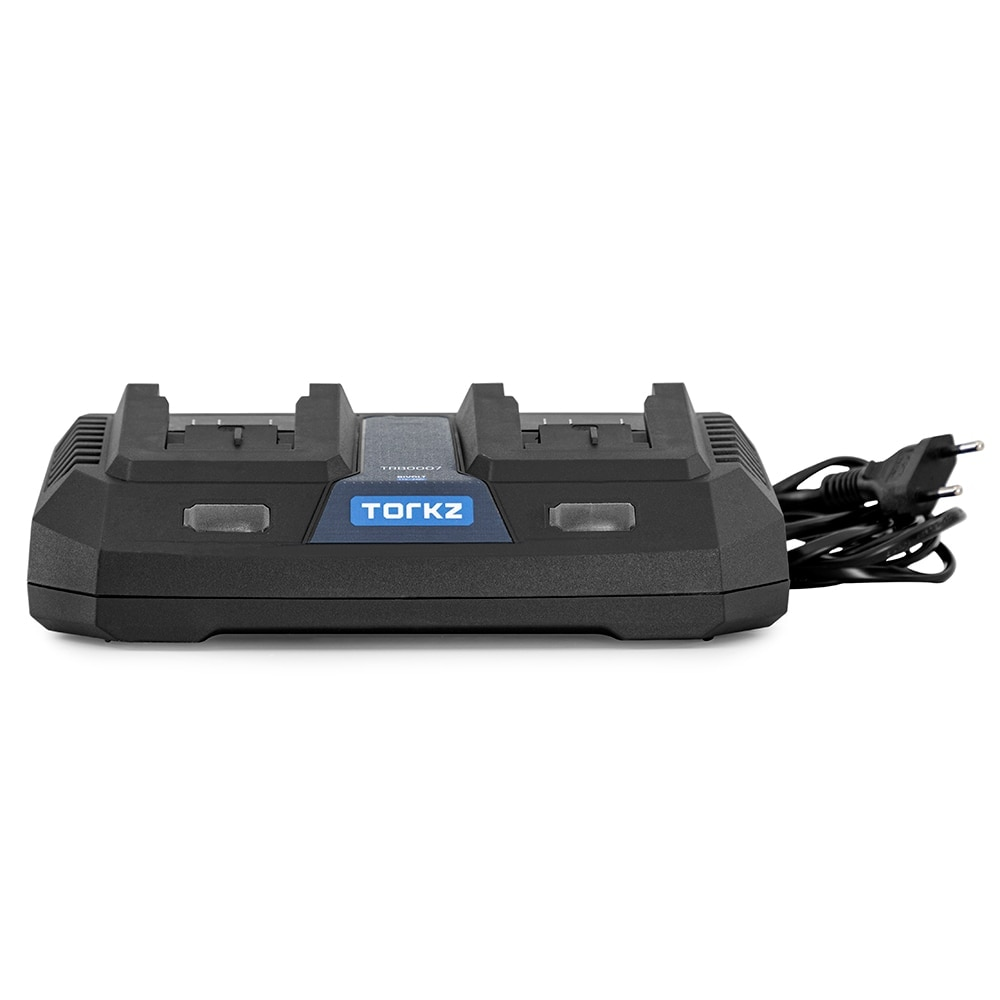 Carregador de Bateria Duplo Torkz 20 Volts, 3,0 A, TRB0007 Carregador de Bateria Duplo Torkz 20 Volts, 3,0 A, TRB0007
