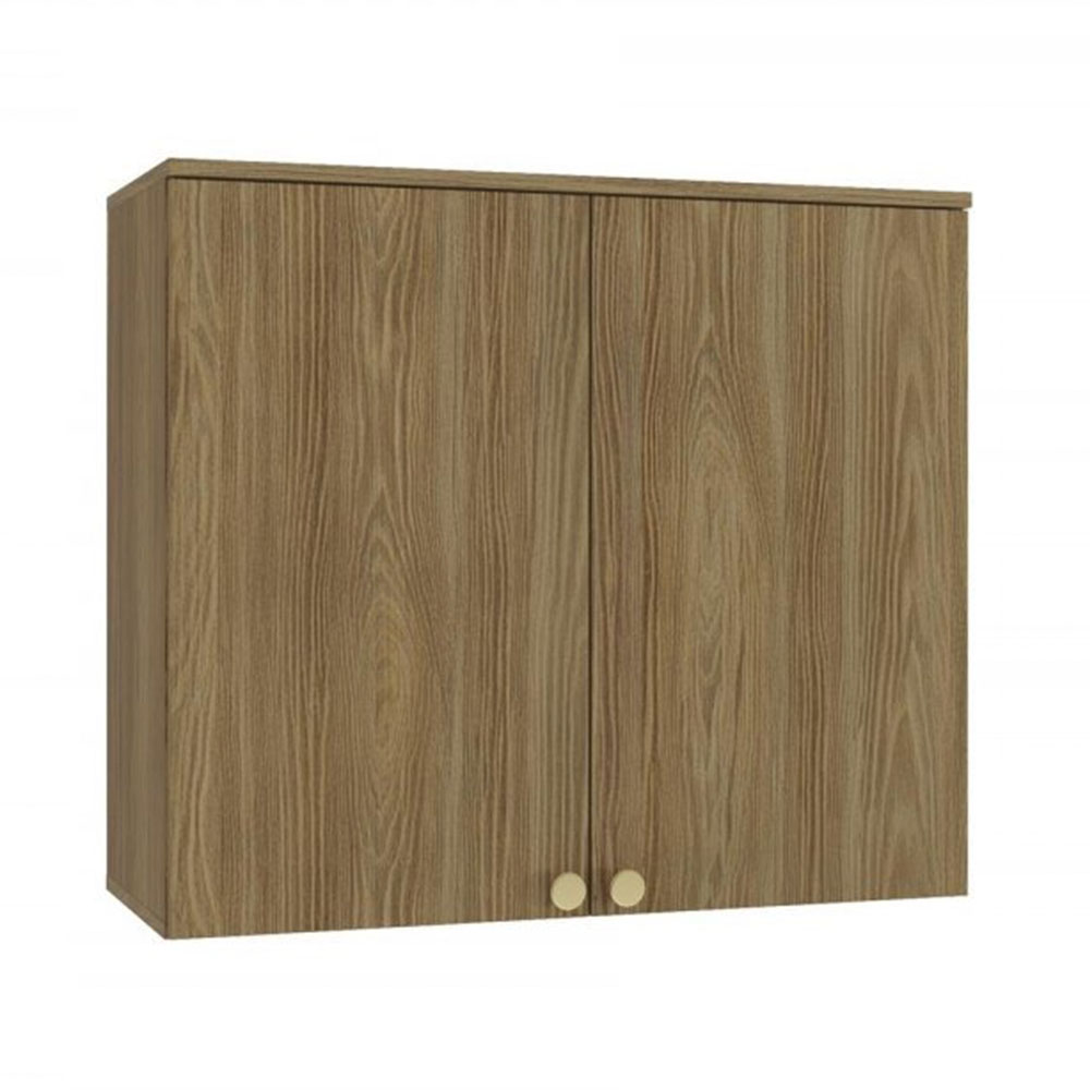 Armário Aéreo de Cozinha Kappesberg 2 Portas M632, Nogueira 80 cm