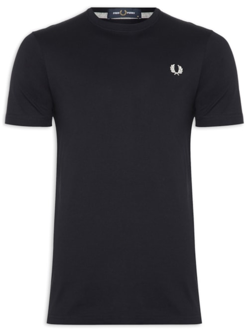 Camiseta Básica Masculina Regular Fit Gola Careca Em Algodão - Azul Camiseta Básica Masculina Regular Fit Gola Careca Em Algodão - Azul