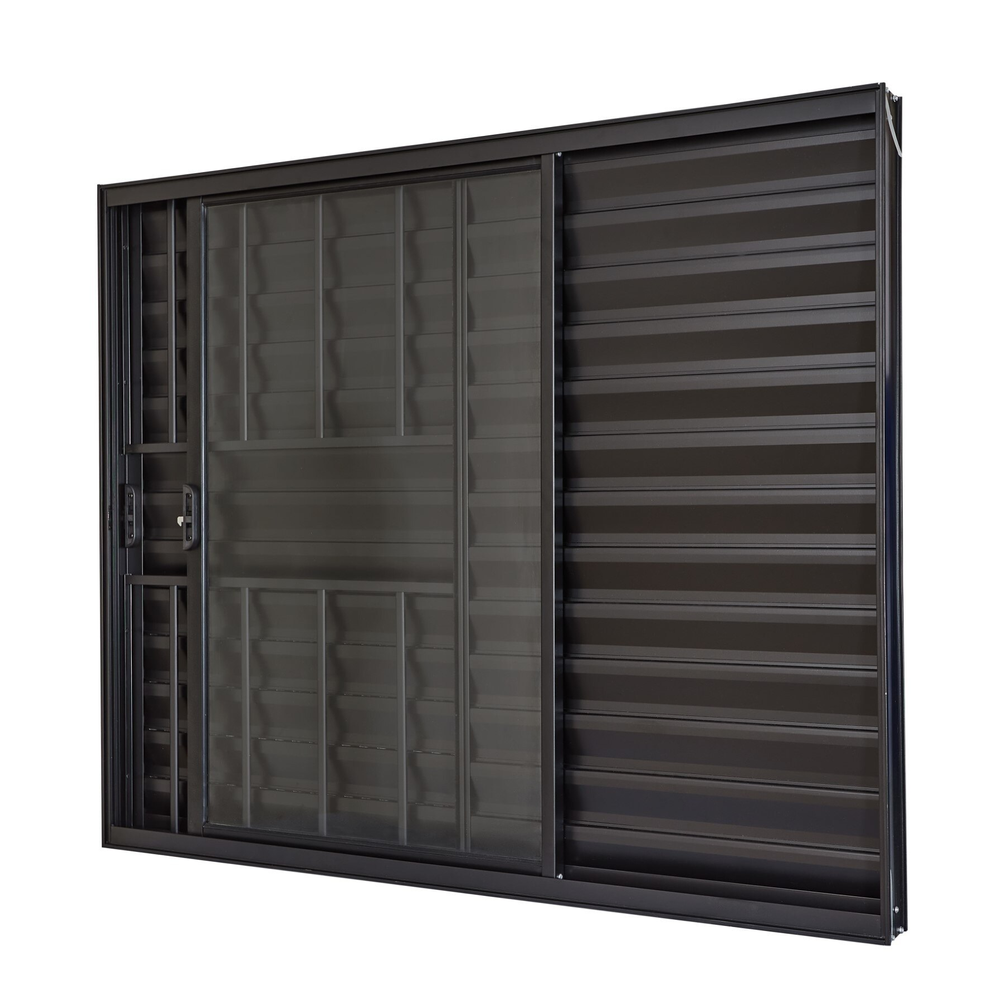 Janela Veneziana de Alumínio Ramassol com grade Ultra CG3F 0706 Preto, 120 x 100 cm Janela Veneziana de Alumínio Ramassol com grade Ultra CG3F 0706 Preto, 120 x 100 cm