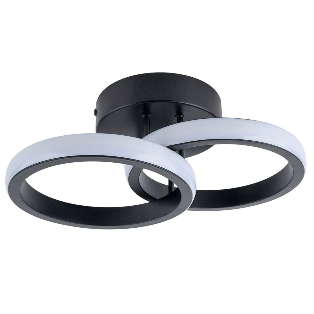 Lustre Plafon Redondo 26 cm Modaza Piazze, Preto Lustre Plafon Redondo 26 cm Modaza Piazze, Preto