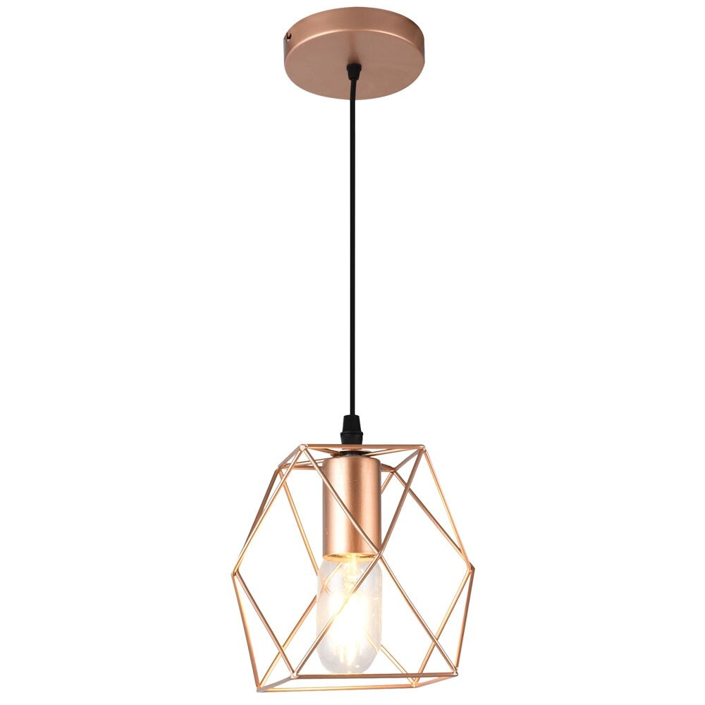 Luminária Pendente Modaza Cielo 40W, Preto e Cobre Luminária Pendente Modaza Cielo 40W, Preto e Cobre