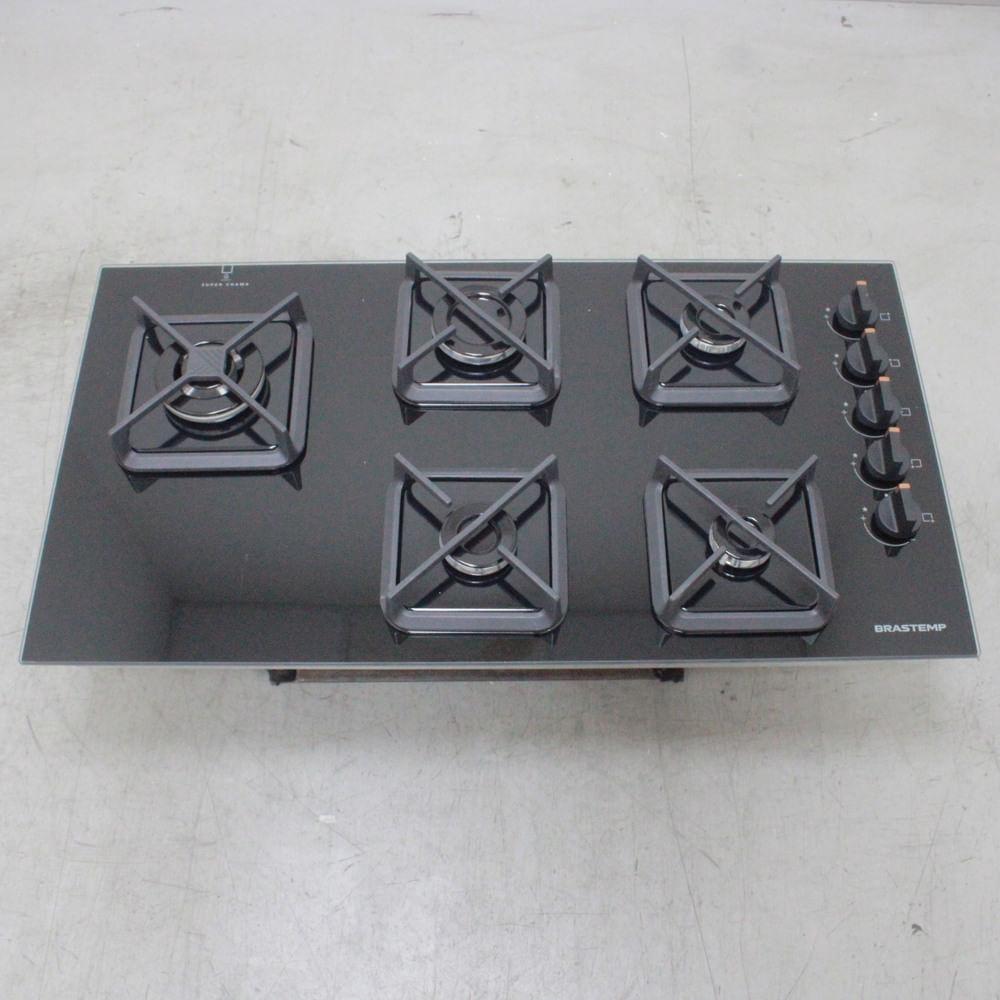 Cooktop Brastemp 5 Bocas A Gás, Grades De Ferro Fundido E Super Chama Lateral - Bds85aeus3_Wbom_Cc6219557 Bivolt Cooktop Brastemp 5 Bocas A Gás, Grades De Ferro Fundido E Super Chama Lateral - Bds85aeus3_Wbom_Cc6219557 Bivolt