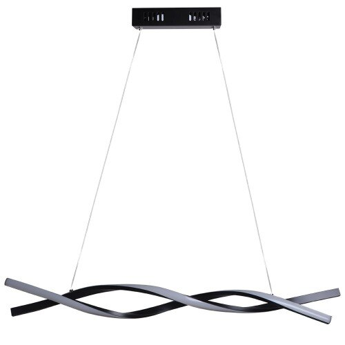 Pendente de Teto 80 cm Modaza Alfa Preto, Autovolt 120 cm Pendente de Teto 80 cm Modaza Alfa Preto, Autovolt 120 cm