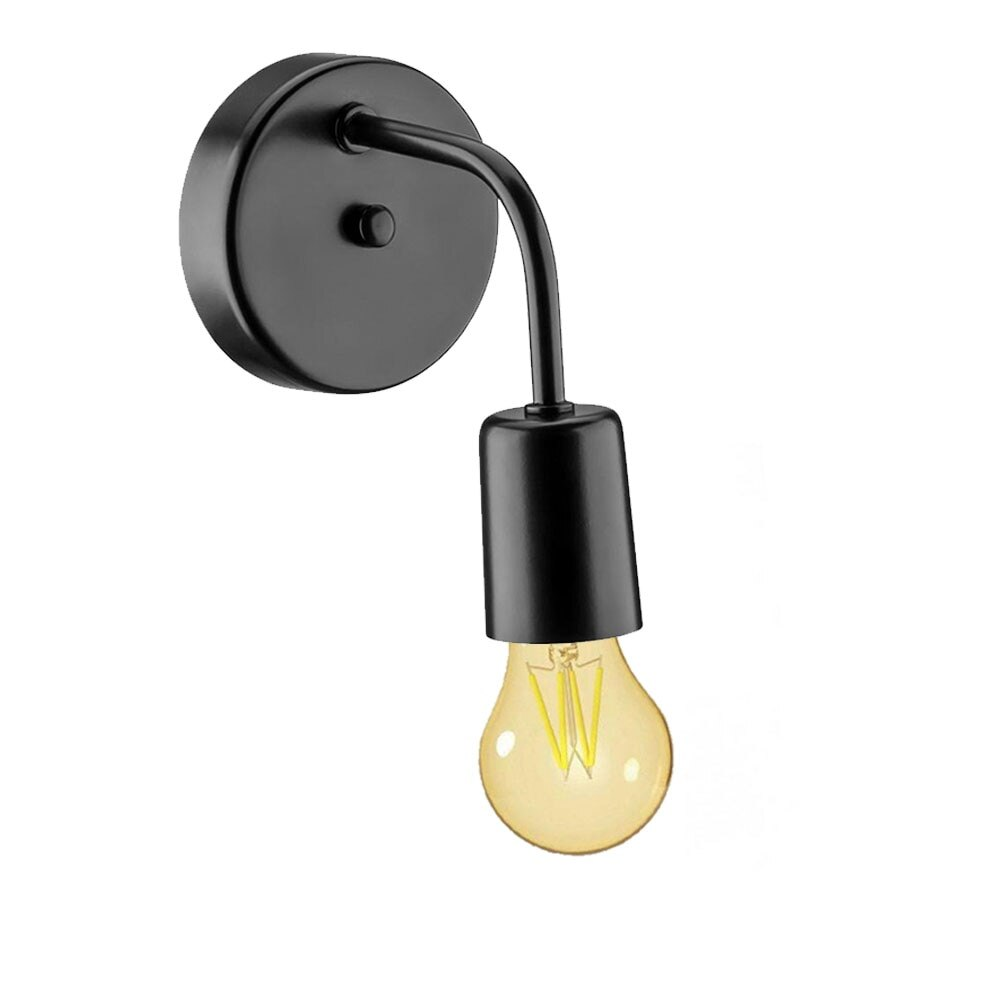 Arandela de Parede Dital Panamera Preta com Lâmpada de LED Âmbar 4W, Bivolt Arandela de Parede Dital Panamera Preta com Lâmpada de LED Âmbar 4W, Bivolt