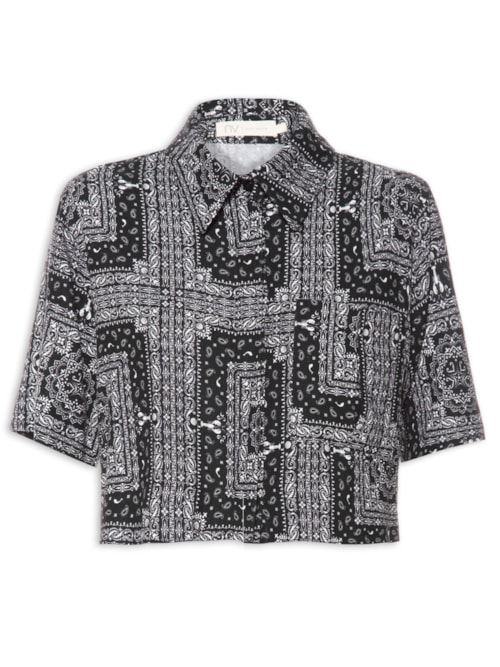 Camisa Feminina Creta - Preto Camisa Feminina Creta - Preto