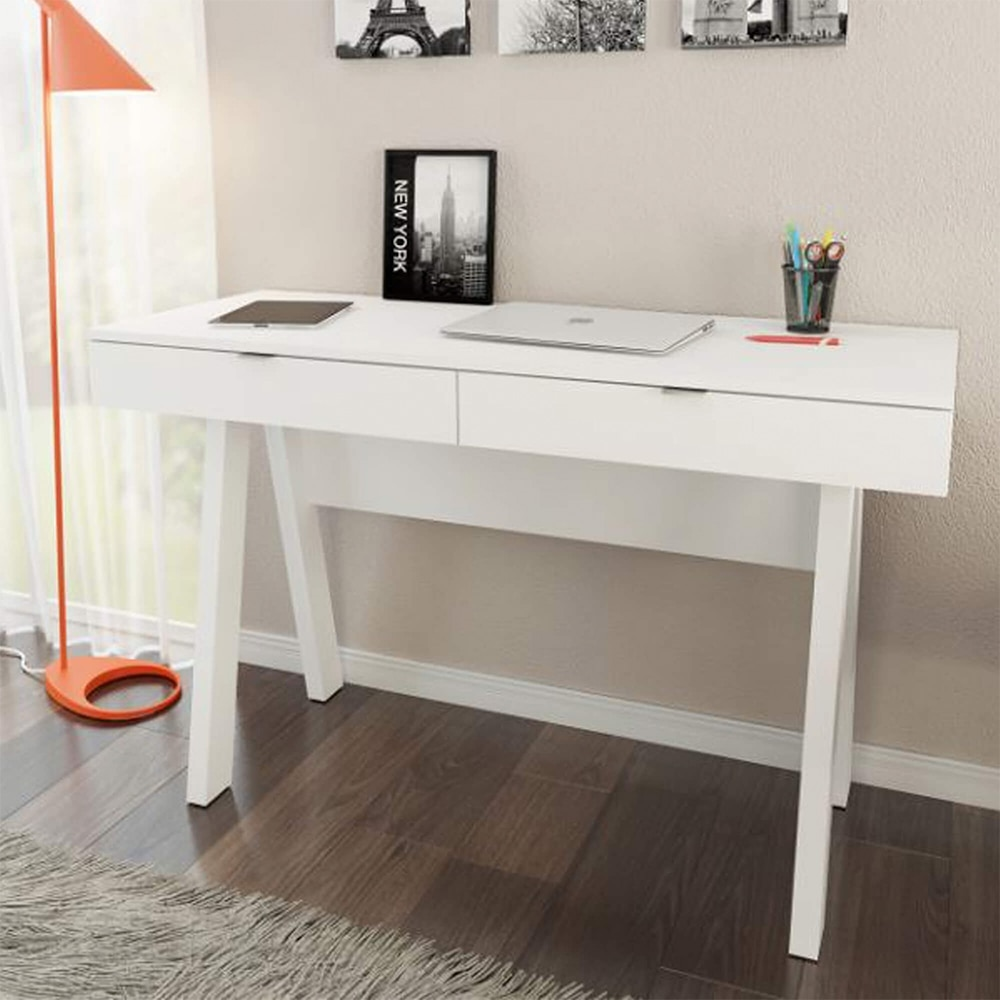 Escrivaninha Tecno Mobili ME4128, Branco, 120 cm