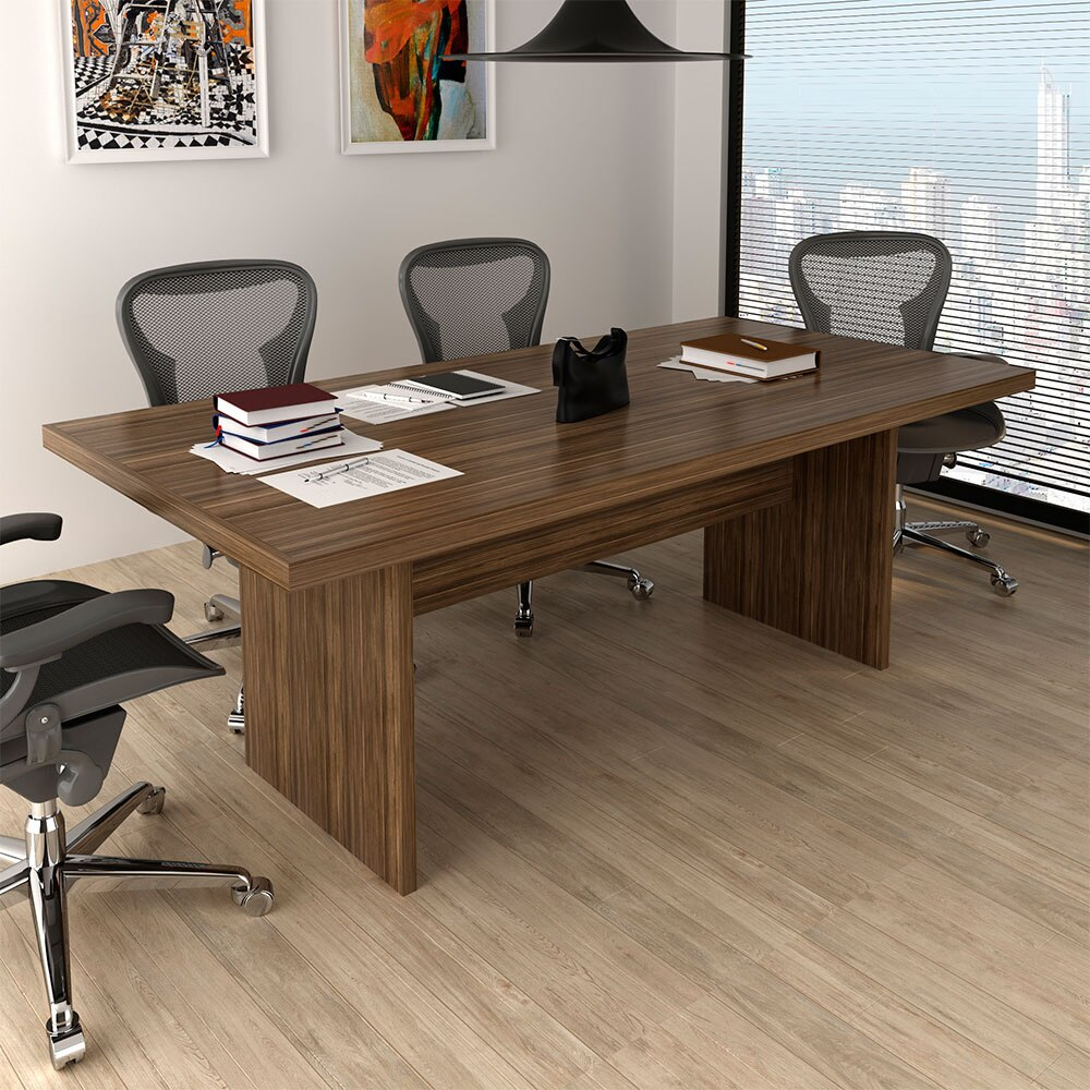 Mesa de Reunião Tecno Mobili ME4119, Nogal
