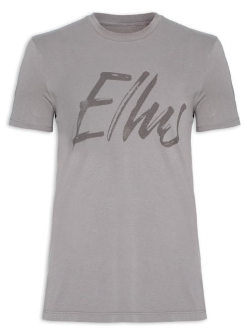 Camiseta Mascuilina Cotton Fine Maxi Classic - Cinza Camiseta Mascuilina Cotton Fine Maxi Classic - Cinza