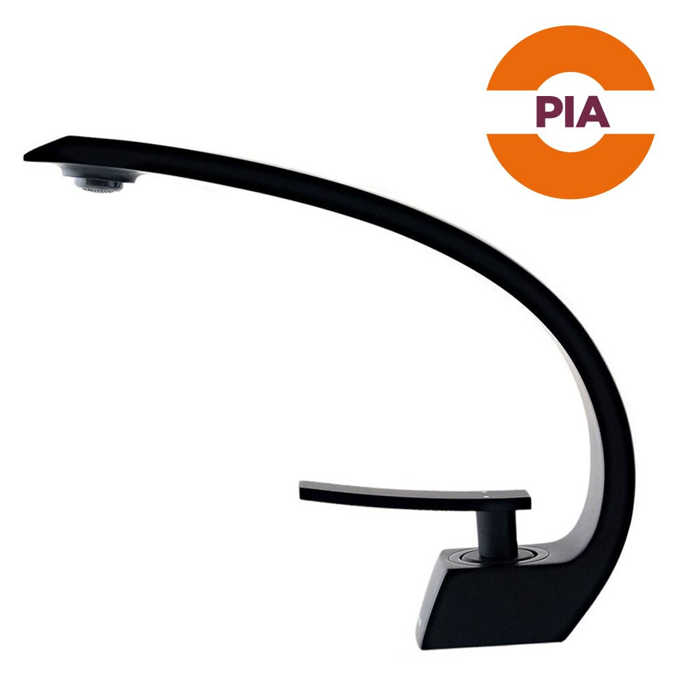 Torneira para pia de banheiro Modaza Curvo Nero com Bica Baixa, Preta Torneira para pia de banheiro Modaza Curvo Nero com Bica Baixa, Preta