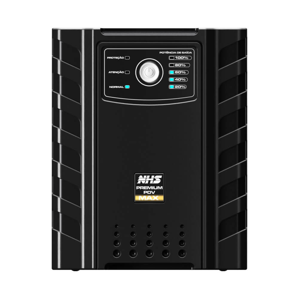 Nobreak NHS Premium PDV MAX 2200VA E.Bivolt S.120V/220V Conf. Bat 2x17Ah/24V USB 8 tomadas - 90.D0.022400