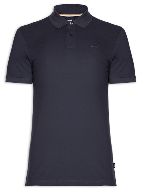 Polo Masculina Manga Curta Logo Bordado Pallas Regular fit - Azul