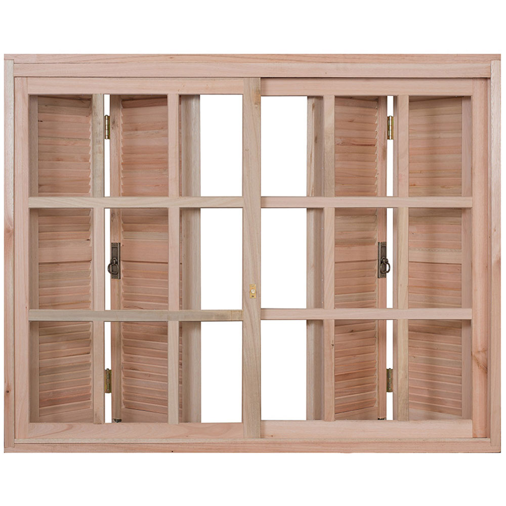 Janela de Madeira Veneziana Rondosul EWK, Quadriculada, 160 x 120 cm Janela de Madeira Veneziana Rondosul EWK, Quadriculada, 160 x 120 cm
