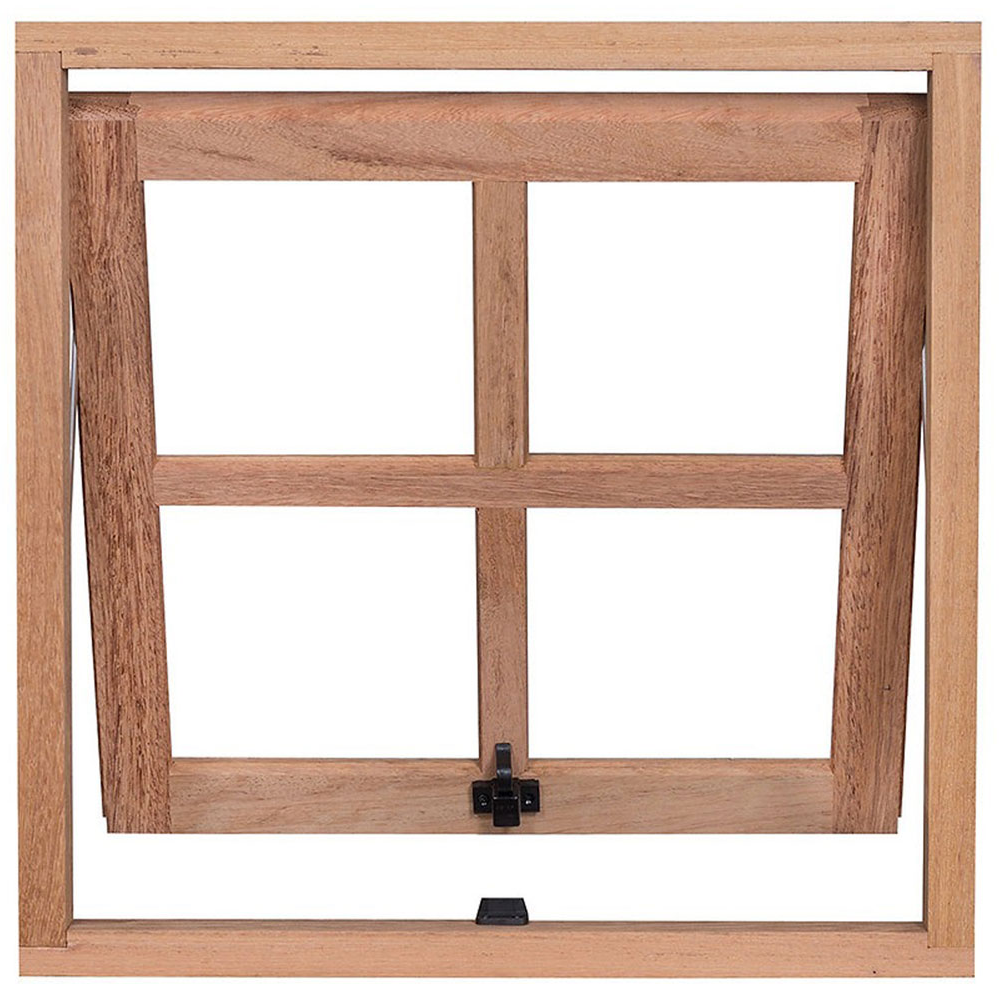 Janela de Madeira Angelim Rondosul Maxim-Ar MP61, 80 x 80 cm Janela de Madeira Angelim Rondosul Maxim-Ar MP61, 80 x 80 cm
