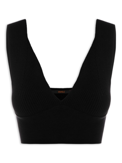 Top De Tricot - Preto Top De Tricot - Preto