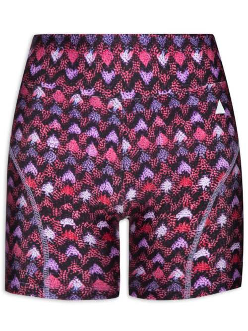 Shorts Feminino Estampado Landscape - Roxo Shorts Feminino Estampado Landscape - Roxo