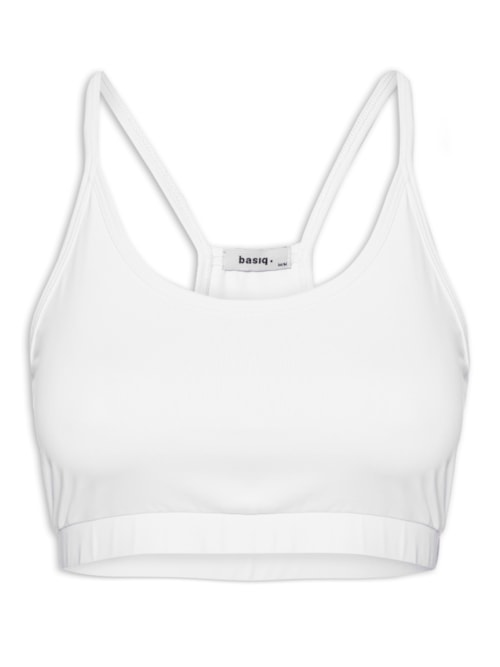 Top Feminino Reto Liso - Branco Top Feminino Reto Liso - Branco