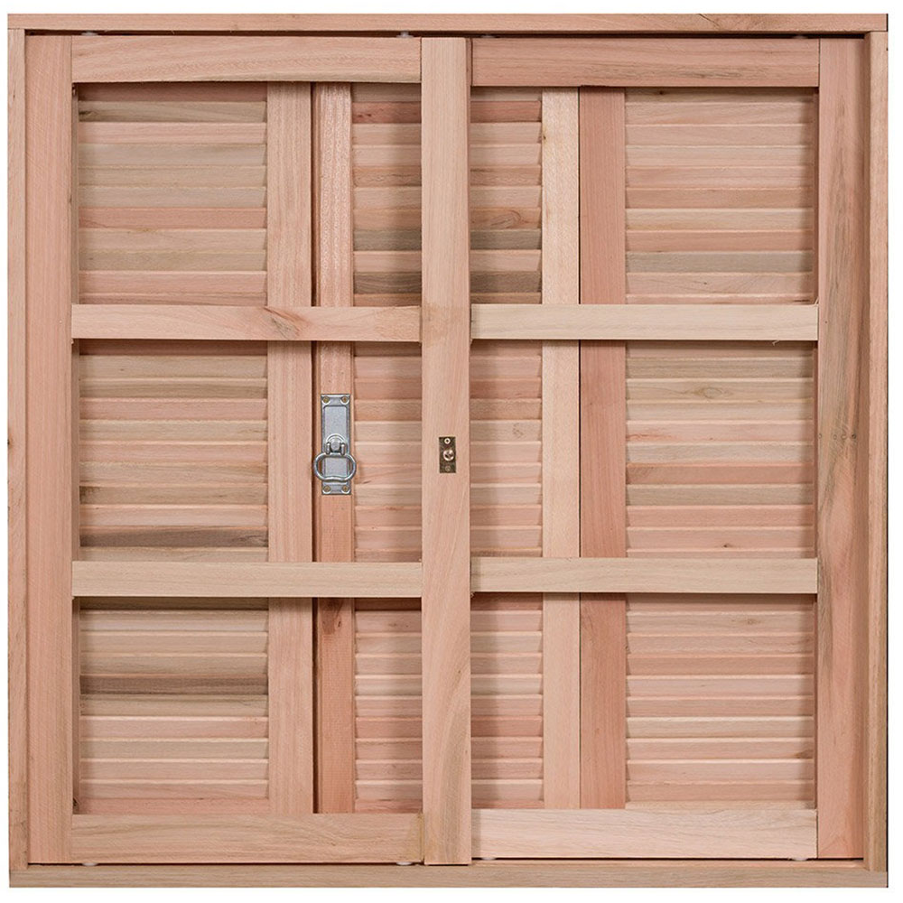Janela de Madeira Eucalipto Rondosul Veneziana EWK230 100 x 120 cm Janela de Madeira Eucalipto Rondosul Veneziana EWK230 100 x 120 cm