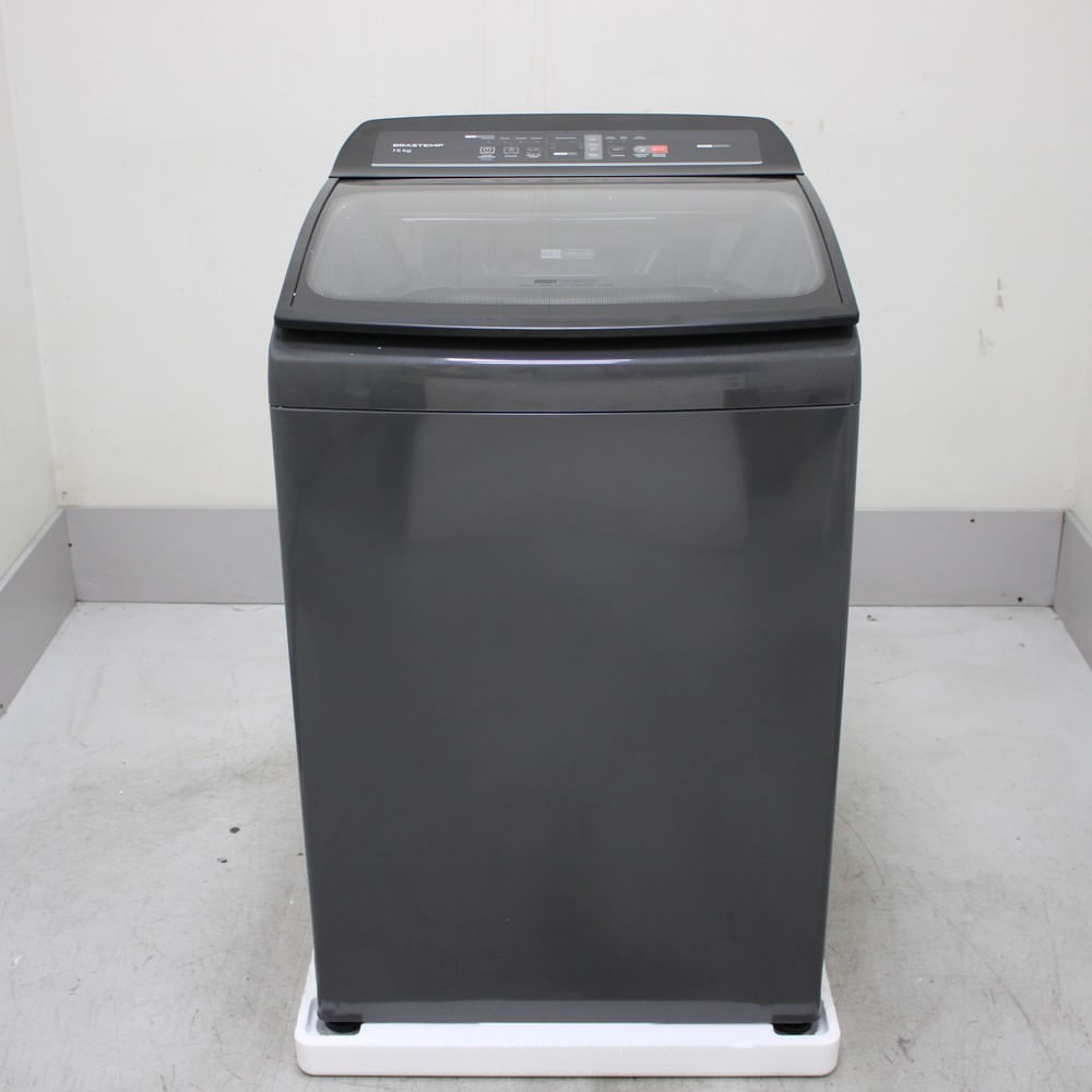 Máquina De Lavar Brastemp 15Kg Cinza Platinum Com Timer Pro - Bwt15a9as3_Wbom_Ce6065997 110V