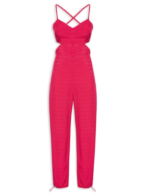 Macacão Feminino Losangos - Rosa