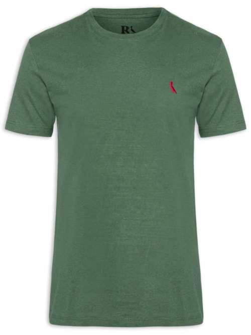 Camiseta Masculina Brasa Stoned - Verde Camiseta Masculina Brasa Stoned - Verde
